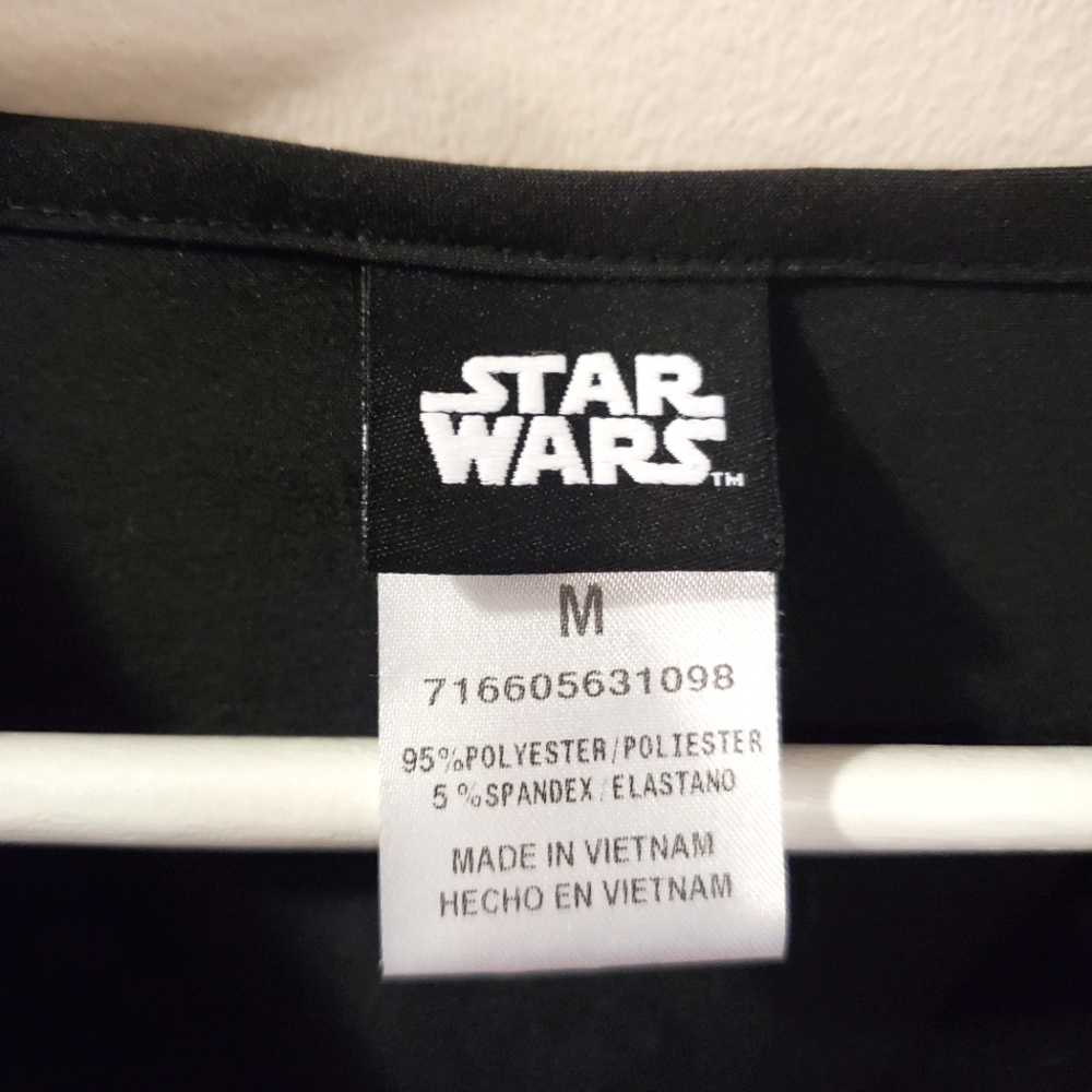 Yoda Cherokee Scrubs Tooniforms Star Wars Mens V Neck Top TF708 SRJM - Size M - Picture 7 of 7